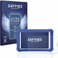 Savvies - Screenprotector voor Clementoni Clempad 9 Plus - Folie Beschermfolie transparant 6 Stuks