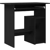 vidaXL Bureau 80x45x74 cm spaanplaat zwart eikenkleurig