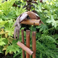 Ancient Wisdom 1x Coconut Twin Birds Windgong