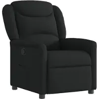 vidaXL Fauteuil verstelbaar stof zwart