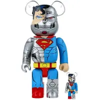 MEDICOM TOY 400% & 100% Bearbrick set - Cyborg Superman (The Return of Superman)
