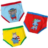 Zoocchini set van 3 oefenbroekjes - 100% organic katoen - Maritime Mates - Jongens - 3-4 jaar