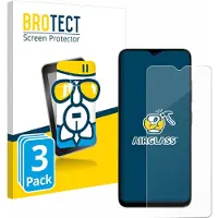BROTECT Screenprotector 3 Stuks voor ZTE Blade A35e Beschermglas transparant