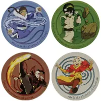 Fanattik Avatar The Last Airbender Coaster 4-Pack Glasses & Coasters