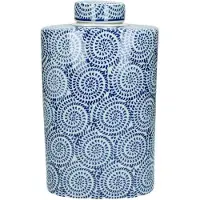 HD Collection - Vaas - Porselein - Blauw - 18x10x30 cm