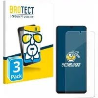 BROTECT Screenprotector 3 Stuks voor realme Note 70T Beschermglas transparant