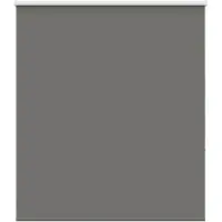 vidaXL Rolgordijn verduisterend 135x130 cm stofbreedte 131,6 cm grijs