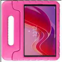 HappyCase Kinder Tablethoes Geschikt voor Lenovo Tab M11/K11 | Kindvriendelijke Hoes | Beschemhoes | Kinderhoes | met Handvat en Standaard | Roze