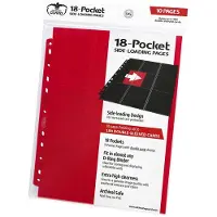 Ultimate Guard UGD010407 - 18-Pocket Side-Loading Pages (10), rot