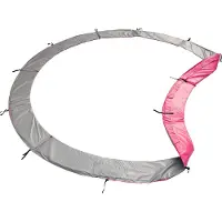 Happy Garden Premium Pack Trampoline 180cm omkeerbaar roze/grijs CAIRNS + net, ladder, hoes en verankeringsset