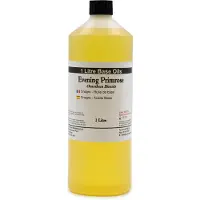 AW Gifts Basis Olie - Teunisbloemolie - 1 Liter - Aromatherapie - Basisolie - Draagolie - Basisolie Voor Etherische Oliën