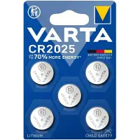 Varta Lithium Coin CR2025 BLI 5 stuks