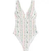 Next Shaping-badpak groen / donkergroen / rosa / wit