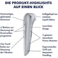 Satisfyer 'High Fashion' van aluminium