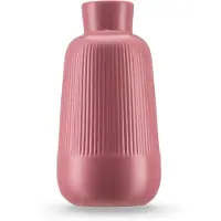 Easyplants | Vaas Notes 25 cm oud roze | Keramiek | Rechthoek | oud roze | Japandi stijl | Design Vaas