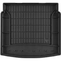 Frogum - DryZone - Kofferbakmat 3D met Organizer - Geschikt voor VOLKSWAGEN Tiguan Allspace (2017-2024) - 5 Personen - Voor lage laadvloer - TPE Rubber - Zwart