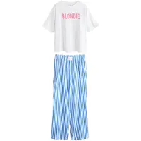 Next Pyjama blauw / pink / wit