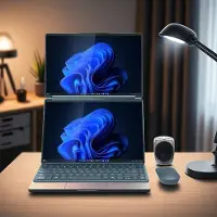 Lenovo Yoga Book 9i Gen 10 14 Intel Intel Core Ultra 7 255H-processor E-cores tot 4,40 GHz en P-cores tot 5,10 GHz, Windows 11 Home 64, 512 GB SSD M.2 2242 PCIe Gen4 TLC - 83KJCTO1WWBE1, Tidal Teal