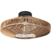 Steinhauer Plafondlamp Ropex Met Rotan Kap Oe40cm