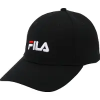 FILA Unisex Brasov 6 Panel Cap With Linear Logo Black Size: OS | Hats & Caps Outlet | Unisex | Zwart
