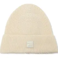 FILA Unisex Simonte High Top Logo Knit Beanie Egret Maat: OS | Hoeden Outlet | Unisex