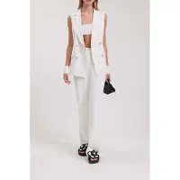 Anne Fontaine Orfevre Moon White Maat: 46 | Gilets Outlet | Dames | Wit