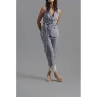 Anne Fontaine Cardi Provence Maat: 42 | Gilets Outlet | Dames | Blauw