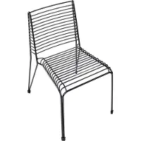Beliani CHIEVE - Set van 2 tuinstoelen - Zwart - Staal