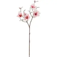 Maxifleur Kunstplanten Magnolia Kunstbloem Tak Deluxe 100cm Roze