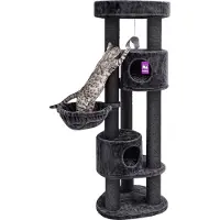 Petrebels Charlotte 180 krabpaal - Pepper - 180 cm - met hangmat