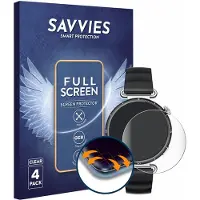 Savvies - Screenprotector voor Huawei Watch GT 6 (41 mm) - Folie Beschermfolie transparant volledig dekking 4 Stuks