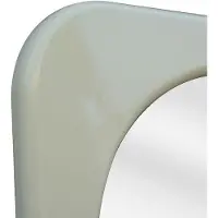 Vente-unique Organische spiegel met glanzende afwerking - B. 60 x H. 160 cm - Ivoor - HAIMEI