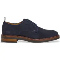 Hackett London Heren Egmont fijn lederen schoenen marine (44), Leer, Plat, Veters, Casual, Feest, Klassiek, Marineblauw HMS21487