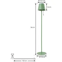 LINDBY Buitenverlichting , Hilario, dimbare, Groen, Balkon, Metaal