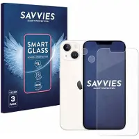 Savvies 3 Stuks Screenprotector - geschikt voor Apple iPhone 13 (Voor+Camera) - beschermfolie glas transparant