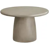 Ebuy24 Eettafel Bonnet - Rond Grijs - Ø120x75cm