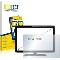 BROTECT - Screenprotector voor POS-systemen met 10.4 inch Schermen [210 mm x 158 mm, 4:3] - Folie Beschermfolie Beschermglas transparant