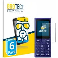 BROTECT Screenprotector 6 Stuks voor HMD 101 4G Beschermglas transparant