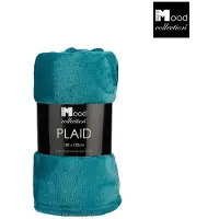 Mica Decorations Mica Decoration Famke Fleece Plaid – L180 x B130 cm – Petrol