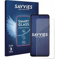 Savvies 3 Stuks Screenprotector - geschikt voor Motorola Moto G57 Power - beschermfolie glas transparant
