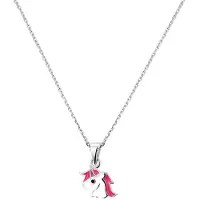 The Jewelry Collection Zilver Gerhodineerde Collier eenhoorn 1 1329163