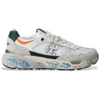 Premiata Heren Mase wit leren sportschoenen (45), Leer, Plat, Veters, Casual MASE
