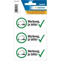 Herma Reclame-etiket 'Ja graag!'