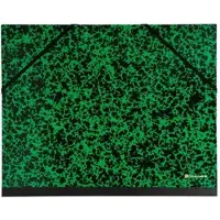 Exacompta Tekenmap Annonay met elastieken 26x33cm - A4 en 24x32cm - Groen - 541100E
