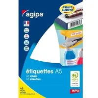 Agipa Universele etiketten, 35 x 15 mm, wit