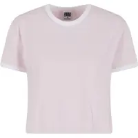 Urban Classics Shirt lichtroze / wit
