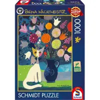 Schmidt - Legpuzzel - Witte kat - Rosina Wachtmeister - 1000 stukjes - Volwassenen - vanaf 12 jaar