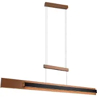 TRIO MUSTERRING RIVERA – Hanglamp – Coffee zwart – LED – Afstandsbediening – Dimbaar – Uitschuifbaar – In hoogte verstelbaar