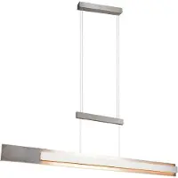 TRIO MUSTERRING RIVERA – Hanglamp – Nikkel Wit – LED – Afstandsbediening – Dimbaar – Uitschuifbaar – In hoogte verstelbaar