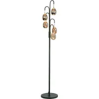 Highlight Vloerlamp Golden Egg Zwart 5 Lichts
